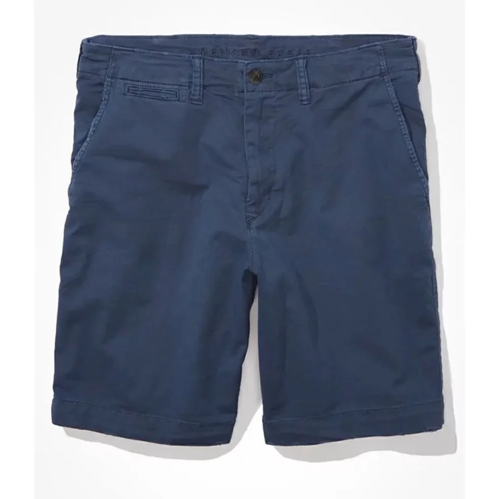 American Eagle Next Level Flex Classic Lived In Chino Shorts Blue Size 26